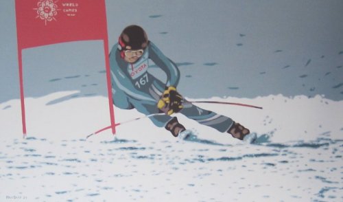 Sestriere, marzo 2025 - medaglia d'oro - 2025 - cm 100x60