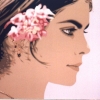 Profilo con fiore - 1998, cm. 90x45