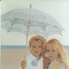 Sotto l'ombrello bianco - 2001, cm. 100x100