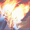 'La fiamma' 2006, cm. 100x100