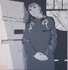 'Bimba in grigio' 1989, cm. 70x70
