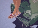 'Il Fiore sulla Vespa' 2008, cm. 80x60