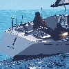 'Lui e lei, Portofino-New York' 1985, cm. 70x70