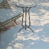'Il tavolino solitario' 2005, cm. 50x50