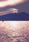 'Tramonto su Santa' 1997, cm. 50x70