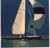 'Regata sul mare verde' 1988, cm. 70x70
